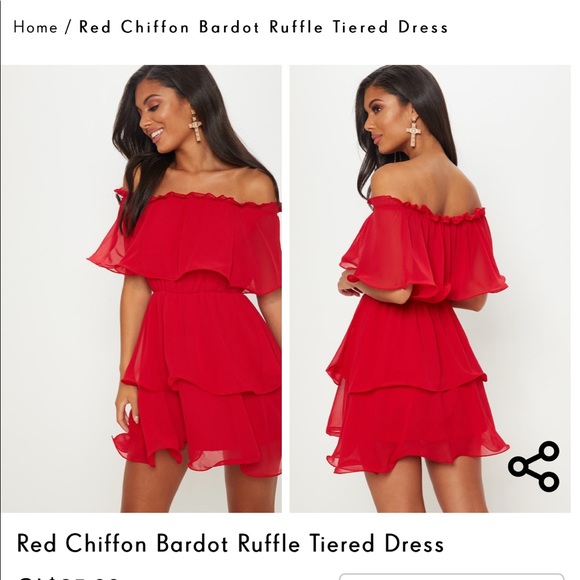 Pretty little thing - red dress - Picture 2 of 3